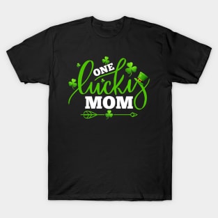 One Lucky Mom Shamrock T-Shirt